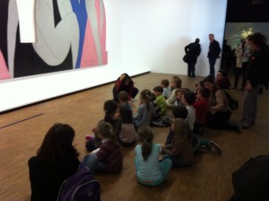 Kids at Matisse Matisse exhibit