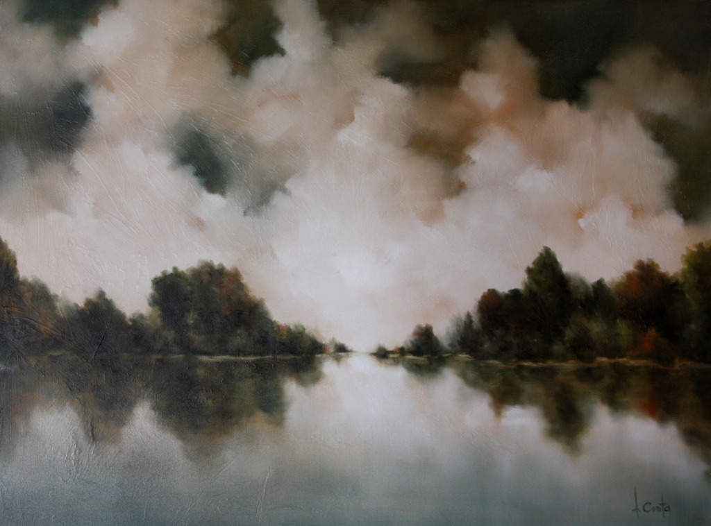 Andrea Costa, Glowing Sunset, 36 x 48