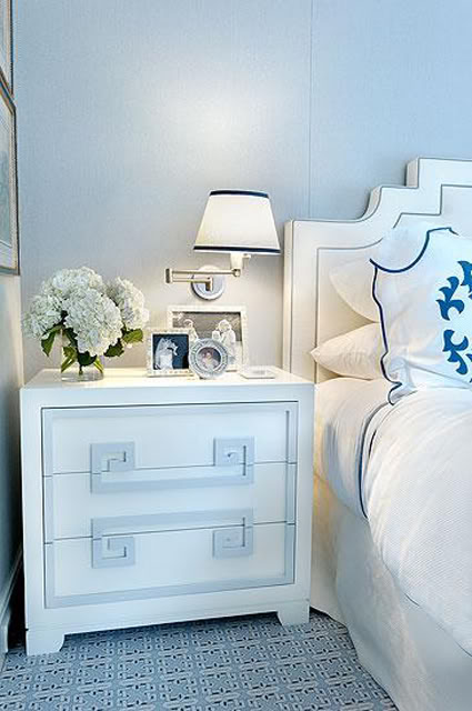 The girls at Gramercy love greek key...and so do we. So chic and clean. Love this.