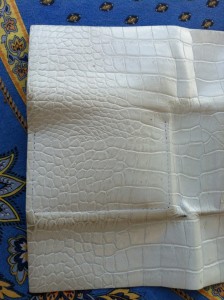 The leather wallet that used to be white - and used to be my favorite ...
