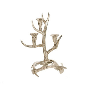 ...and candlelight would come from this silvered antler candelabra.