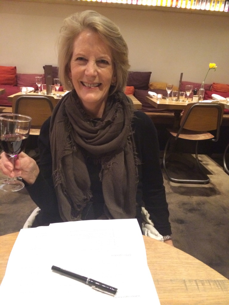 Ann bringing our first ever Paris board meeting to order.