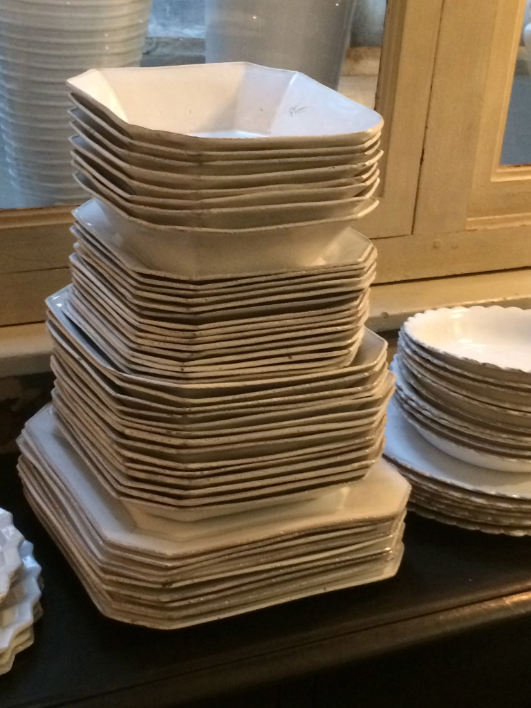 We are madly in love with an old Parisian line of plates and serving pieces.