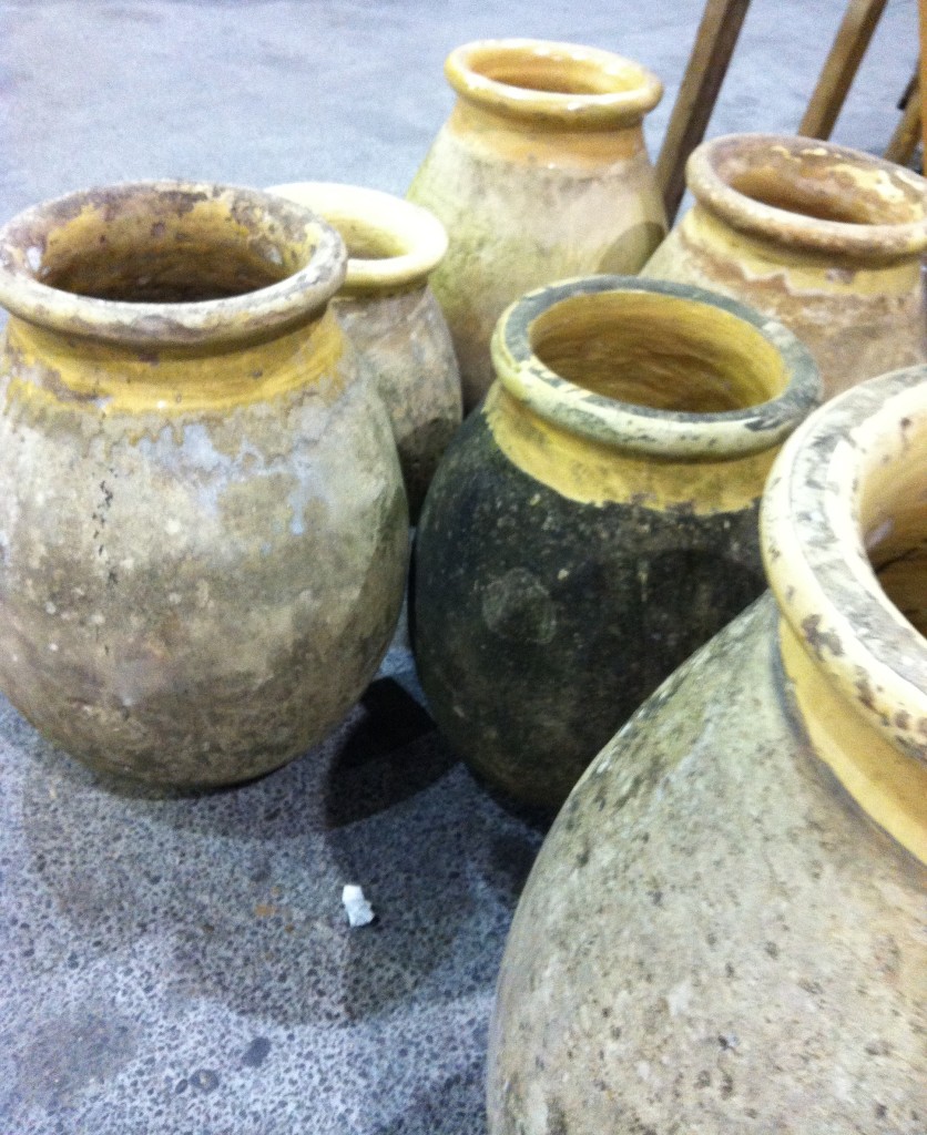 A typical grouping of jarres that are always marked sold at all the fairs we go to.