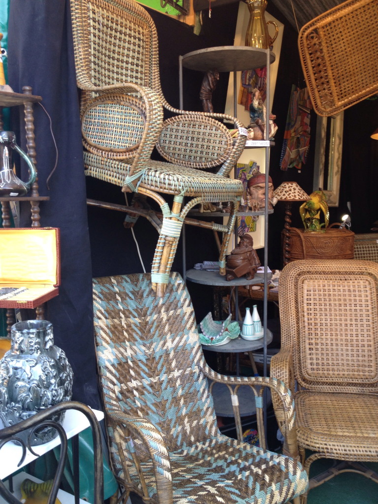More chairs: caned and so mid-century chic.