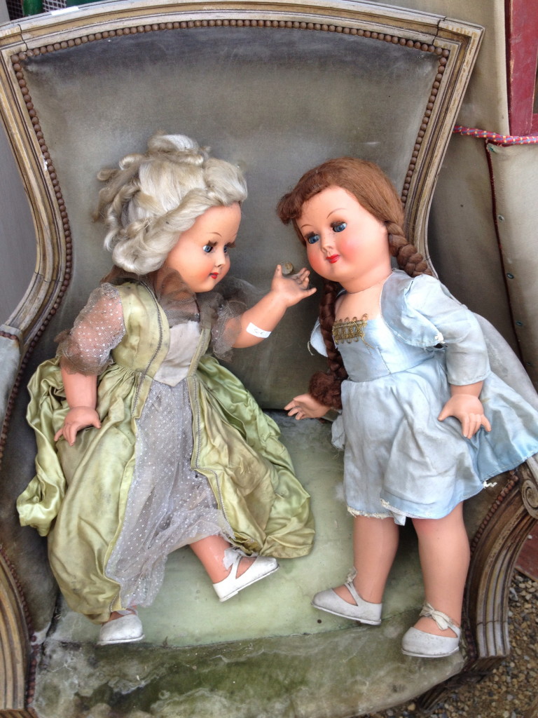 Chatou is packed with all kinds of stuff, including an odd assortment of antique dolls. We thought these were hysterical: we're pretty sure that's Ann on the left and Meg on the right.