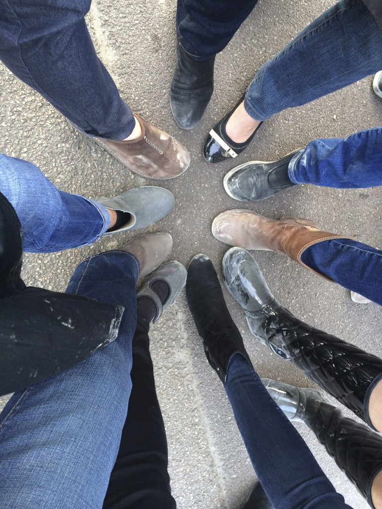We were covered in dust at the end of the day.