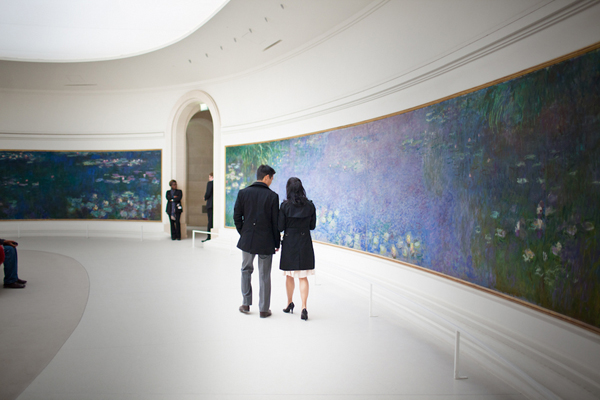 One of our favorite museums in Paris: the small and intimate l'Orangerie. Jacquelyn Poussot Photography.