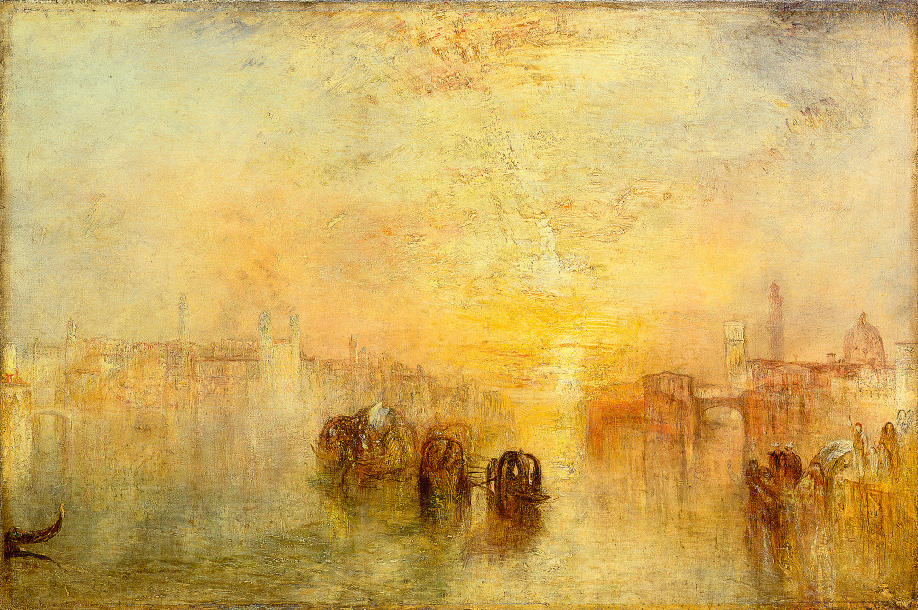 Or maybe this priceless and totally atmospheric piece by William Turner, one of the Huffingtons very, very favorite artist. This piece feels mysterious, enigmatic and as if it could have been painted yesterday. If Mr. Turner approached us for representation, we'd probably say "oh okay, Bill."....William Turner, Going to the Ball, San Martino. From Wikiart.com