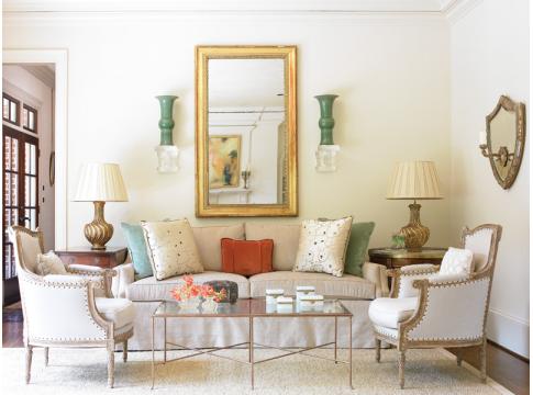 We love this pretty space that's all about being light and gracious.