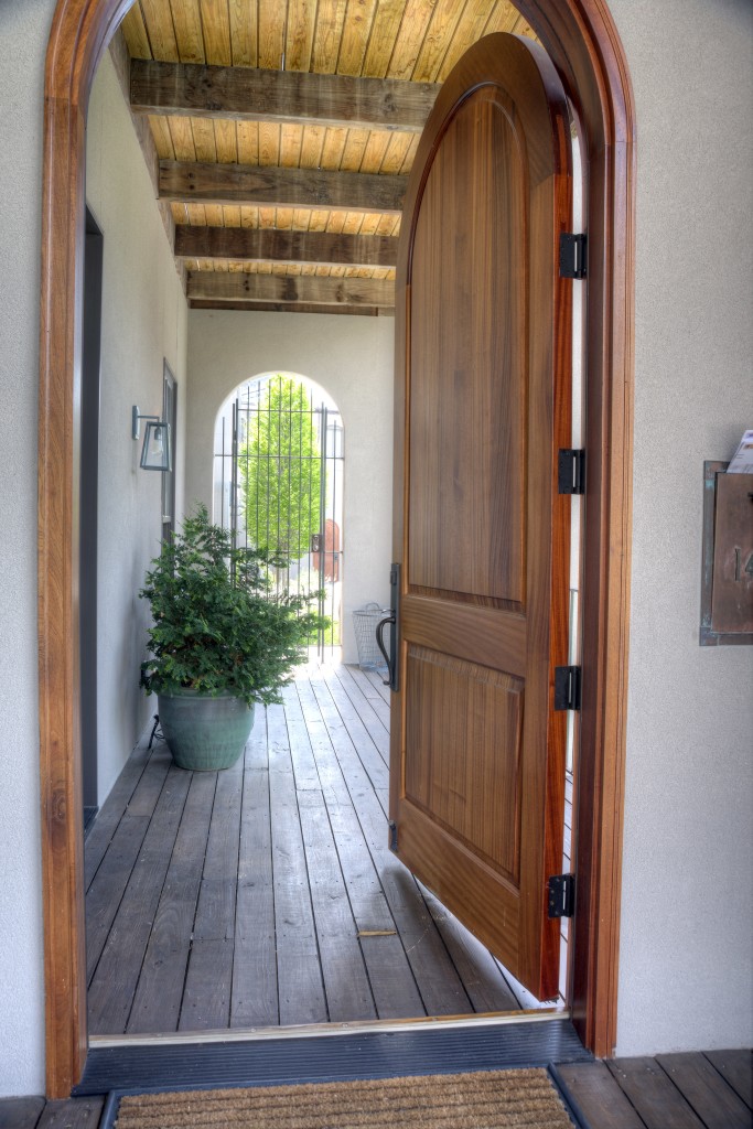 2 front door opened