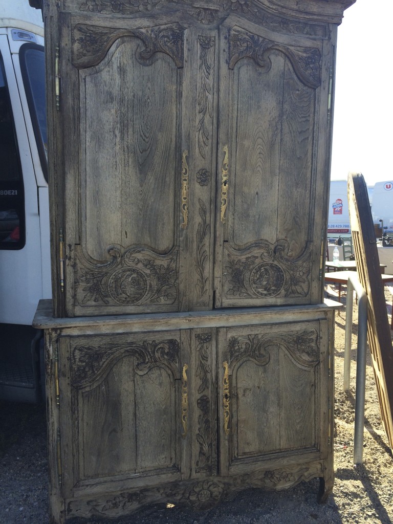 Here's our newest and very, very special buffet a deux corps as we found it...