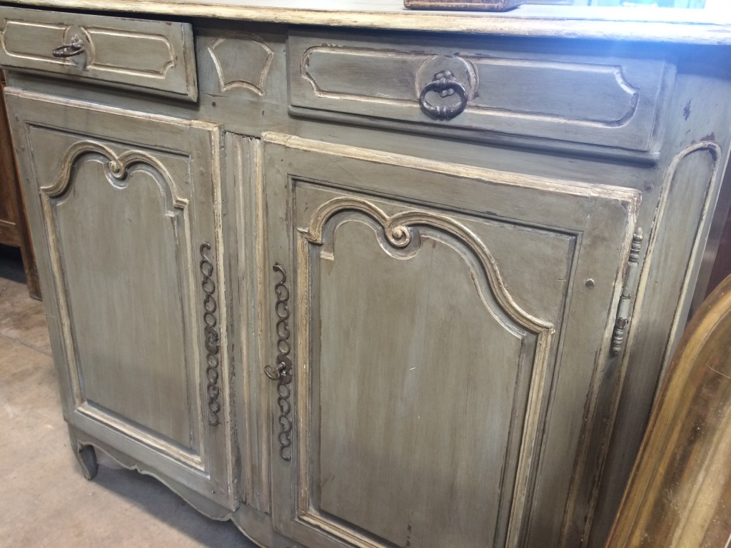 I admit: I lost my cool and practically threw myself on this incredible 19th century Provencal painted buffet. It's absolutely incredible and I'll cry the day we sell it.