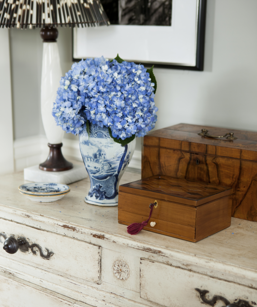 Another perfect little vignette that features color, texture and the nicest amount of sentimentality.