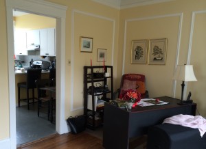 Black desk DR Before