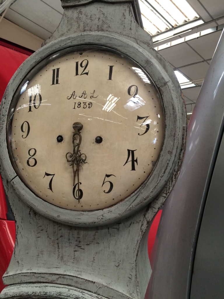 The sweet face of Mr. Mora clock, circa 18...