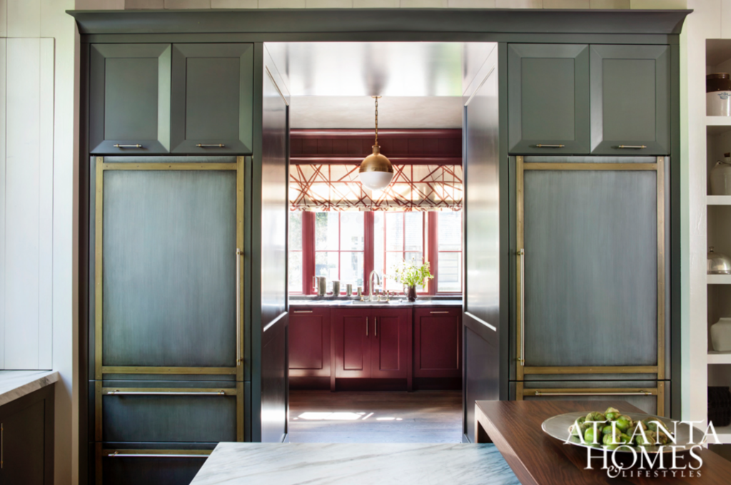 The roomy and uber sophisticated pantry is just off the kitchen.