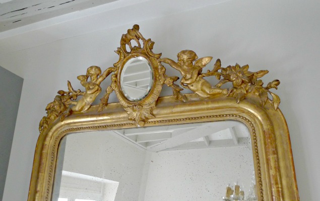 Paris-Apartment-Remodel-Antique-Mirror