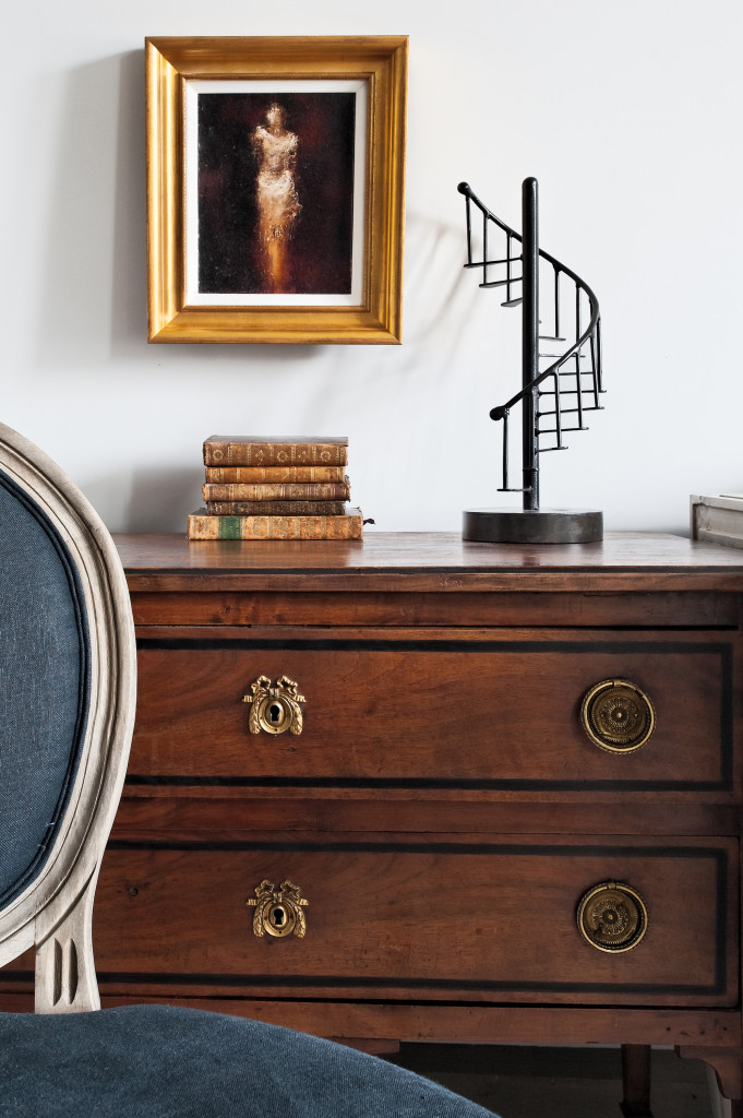 Close up of furniture and art