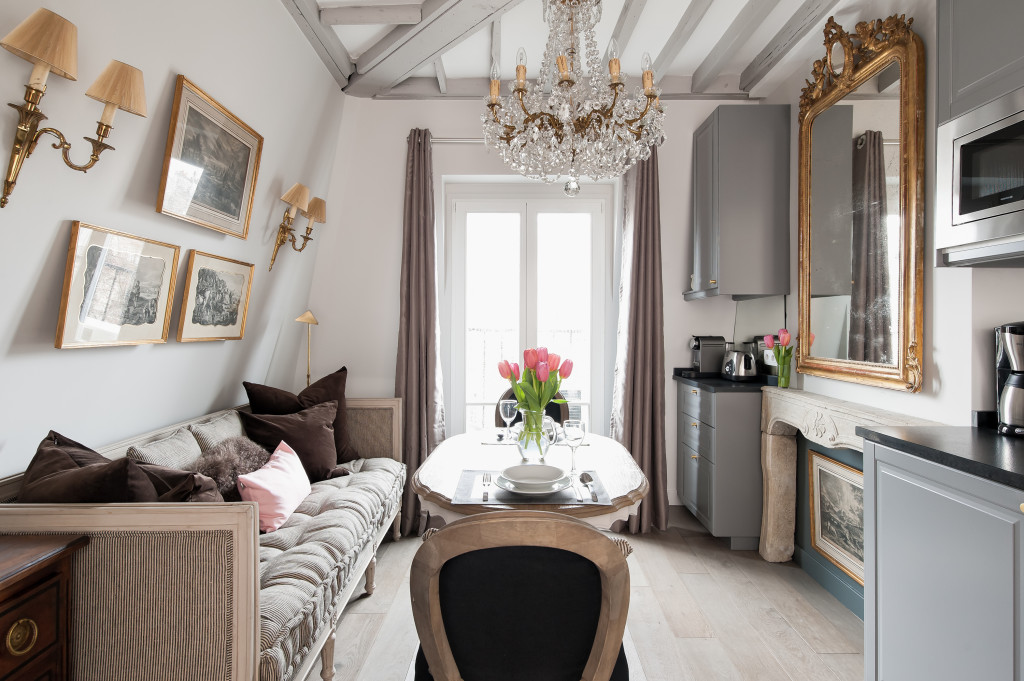 Neutral colors in Huff Harrington's Paris apartment redo