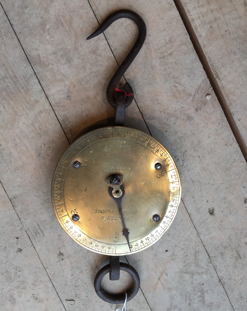19th C. brass scale