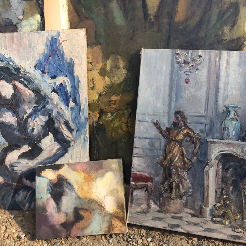 We couldn't resist this little grouping of paintings from the 1940s and 1950s.