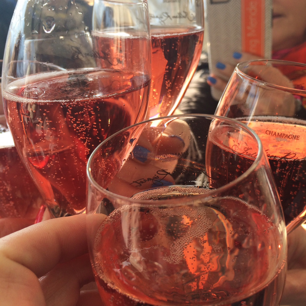 All good days end with a little rose bubbly.