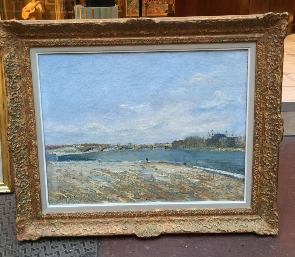 This gorgeous 19th C painting of Paris is going to Washington DC with a very discerning client.