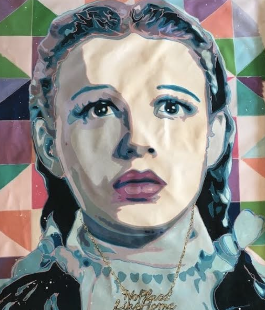 Lisa commissioned Atlanta artist Mark Boomershine to create this fun take on Dorothy. She'll be front and center in Lisa's mudroom at the Atlanta Homes and Lifestyles Designer Showhouse (opening April 22nd)
