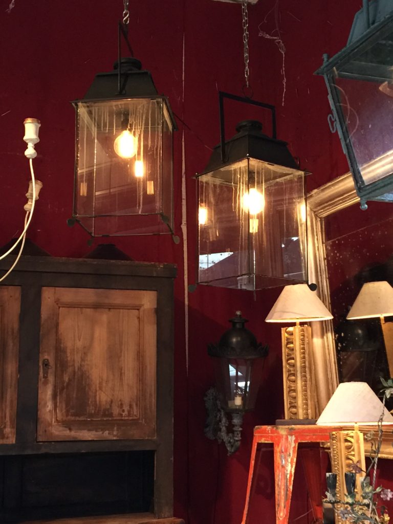 Lanterns from the Puces de Clignancourt
