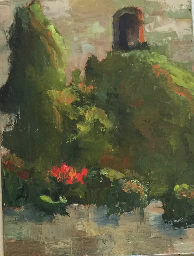 "And you always need a calm place in the painting where you can stop and rest your eye."