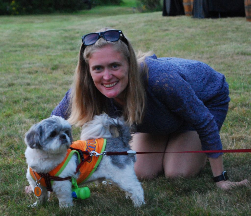 Our Huffington Alex with a special friend at the reception.