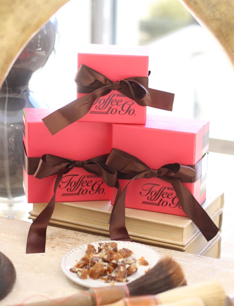 True toffee aficionados can't turn down this delicious dark chocolate Toffee To Go ($17-22).