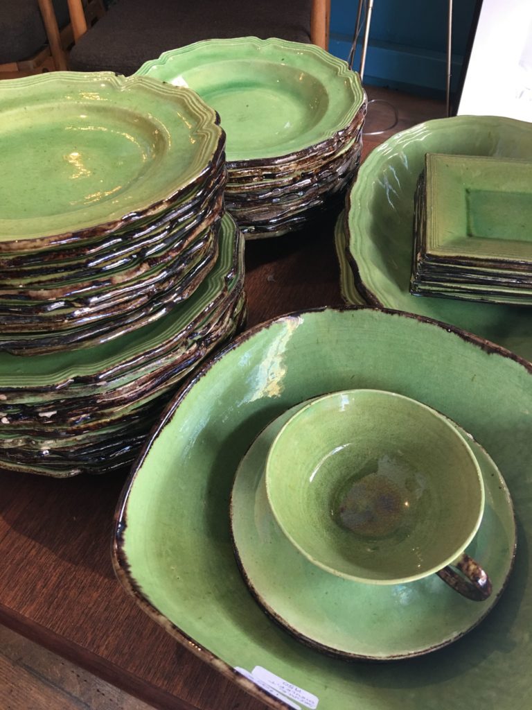 A beautiful set of Dieulefit pottery